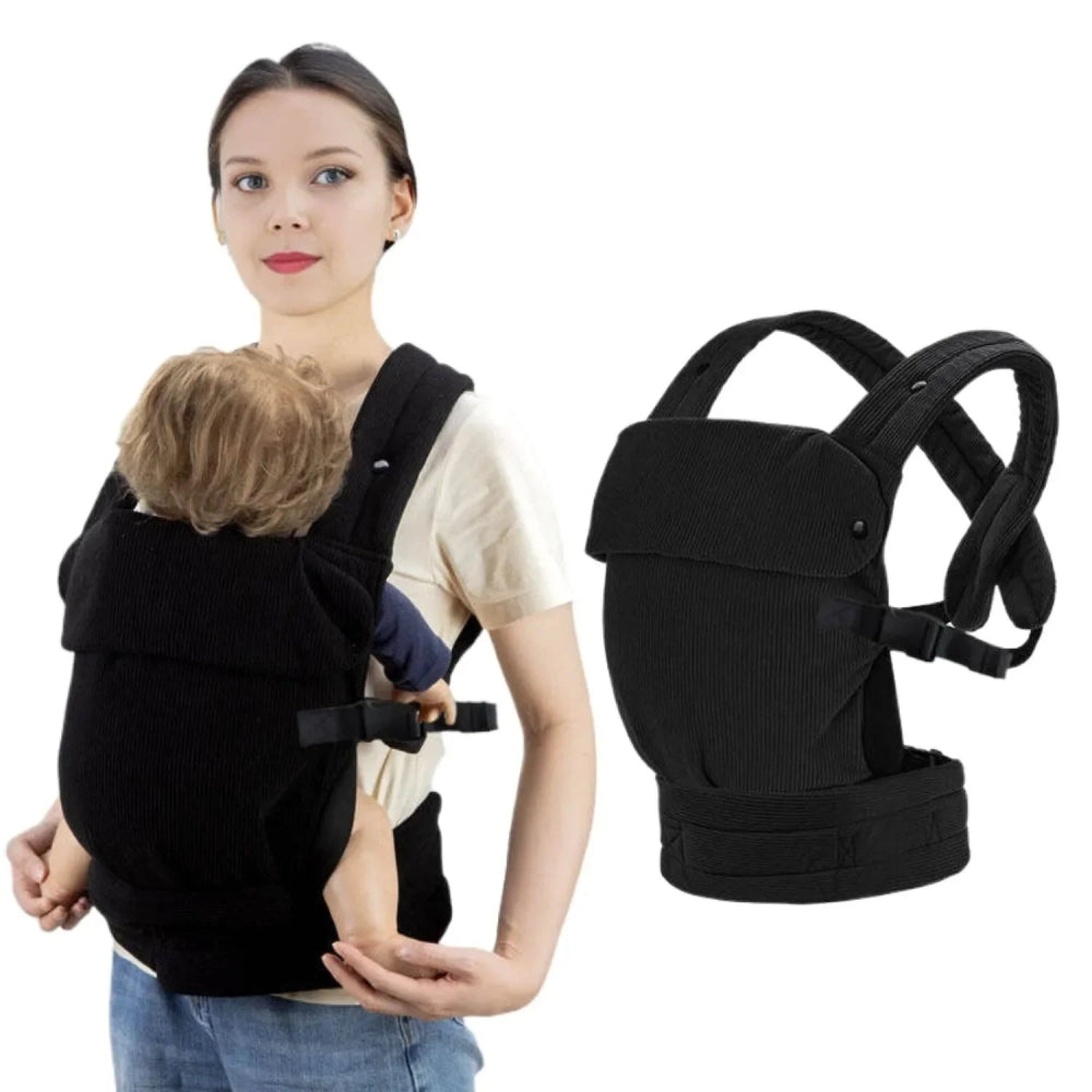 Porte-bébé ergonomique pour nouveau-né et tout-petit, avec boucle à crochet, tissu doux et respirant, sac à dos kangourou facilement réglable