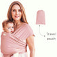 Echarpe avant pour bébé ; style enveloppant ; bandoulière multifonctionnelle ; fournitures de voyage de maternité