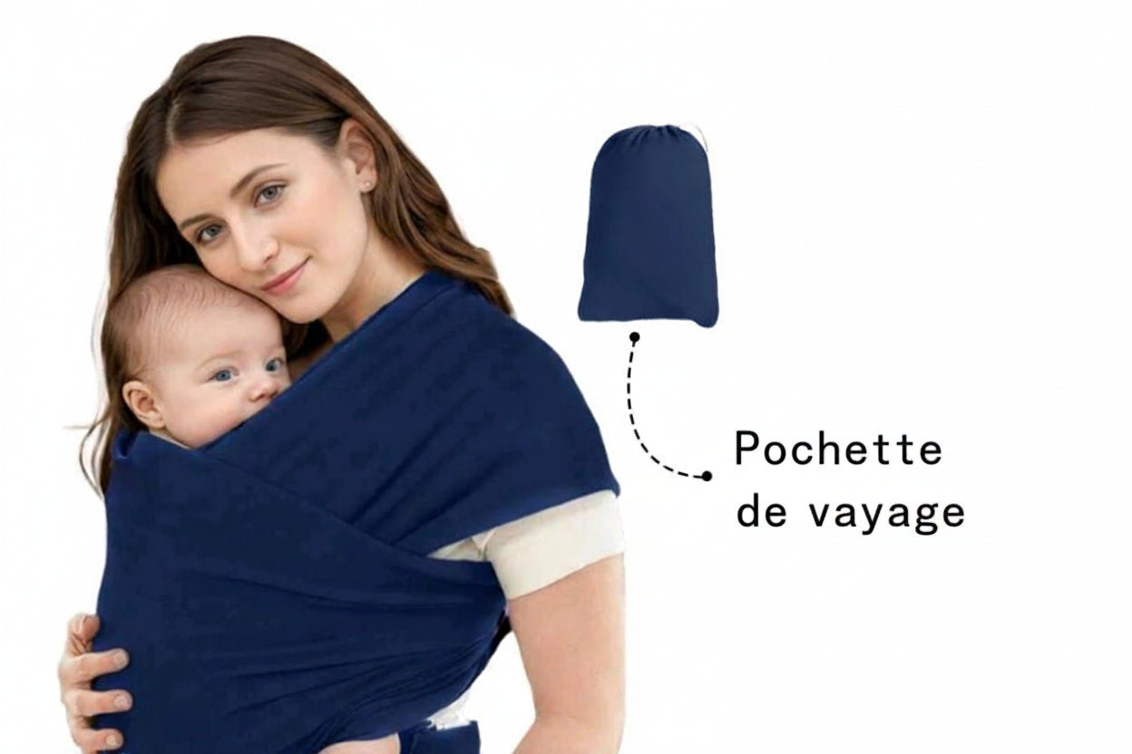 Echarpe avant pour bébé ; style enveloppant ; bandoulière multifonctionnelle ; fournitures de voyage de maternité