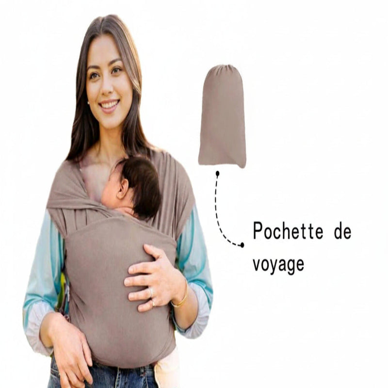 Echarpe avant pour bébé ; style enveloppant ; bandoulière multifonctionnelle ; fournitures de voyage de maternité