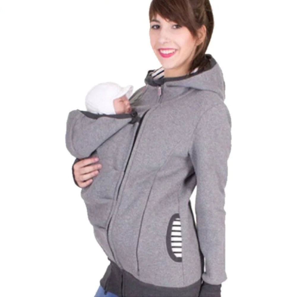 Manteau porte-bébé avec capuche