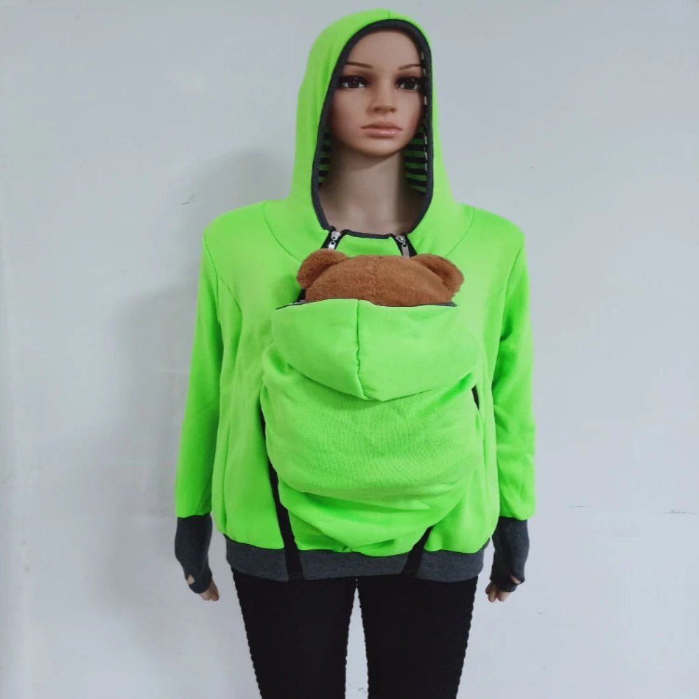 Manteau porte-bébé avec capuche