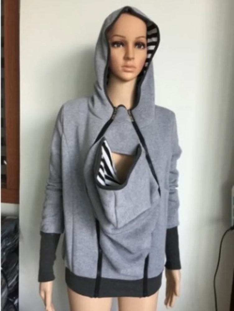 Manteau porte-bébé avec capuche