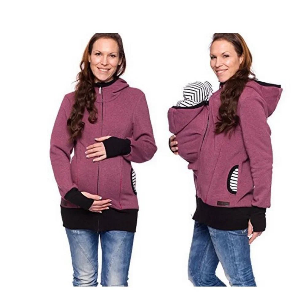 Manteau porte-bébé avec capuche