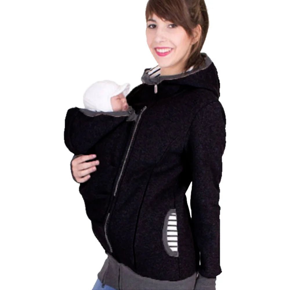 Manteau porte-bébé avec capuche