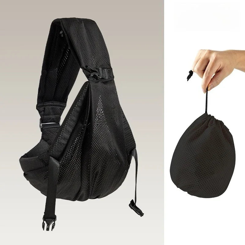 Porte-bébé bandoulière ergonomique : votre dos respire, bébé se love