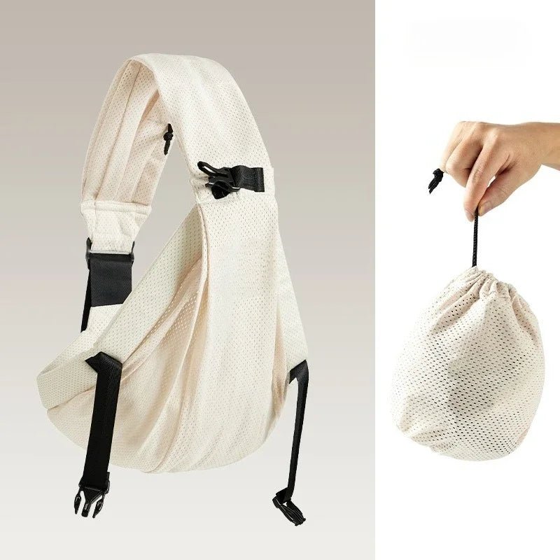 Porte-bébé bandoulière ergonomique : votre dos respire, bébé se love