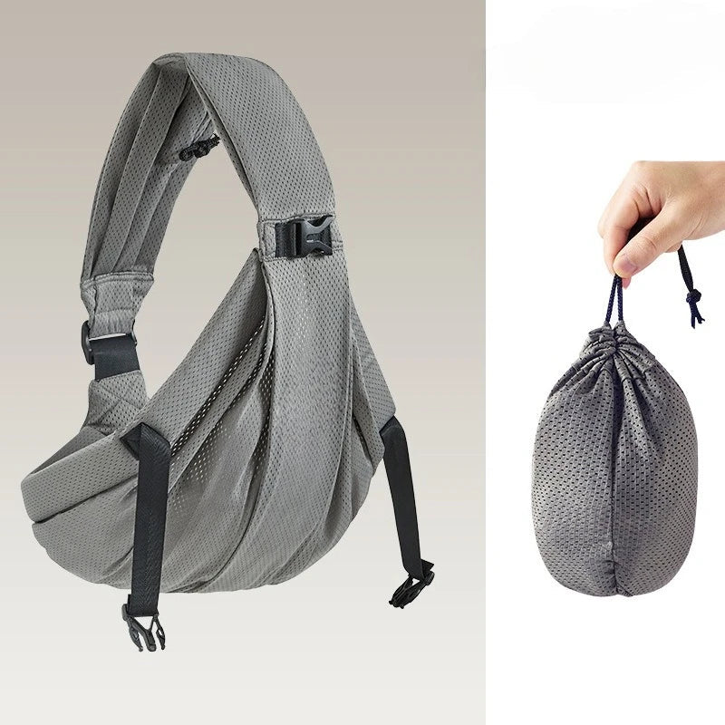 Porte-bébé bandoulière ergonomique : votre dos respire, bébé se love