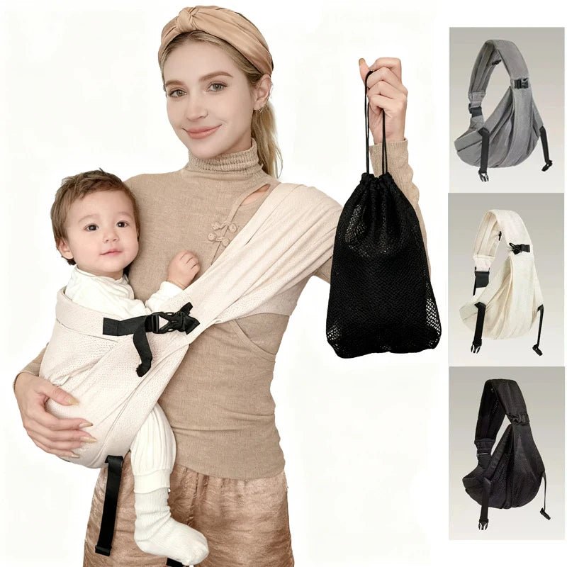Porte-bébé bandoulière ergonomique : votre dos respire, bébé se love