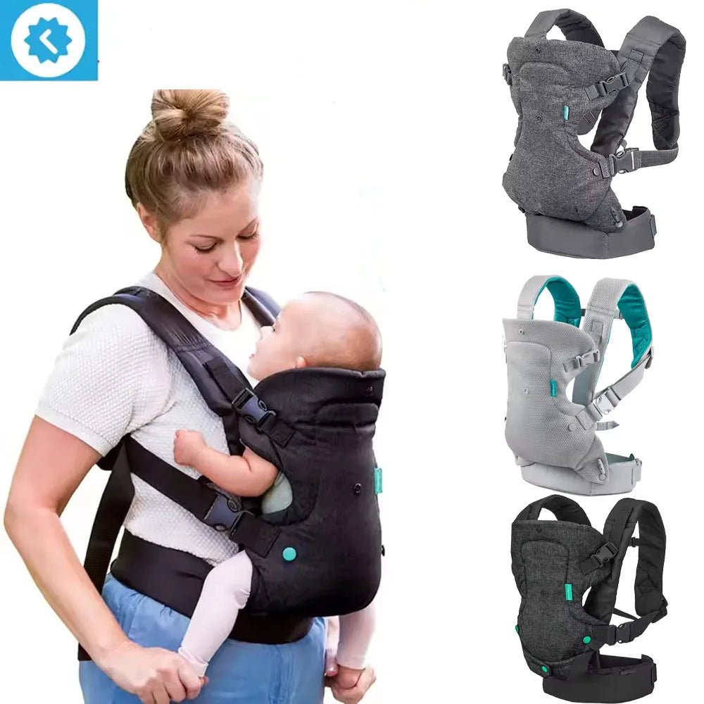 Porte-bébé ergonomique 4 en 1 – Protégez votre dos, gardez bébé tout contre vous en toute sécurité
