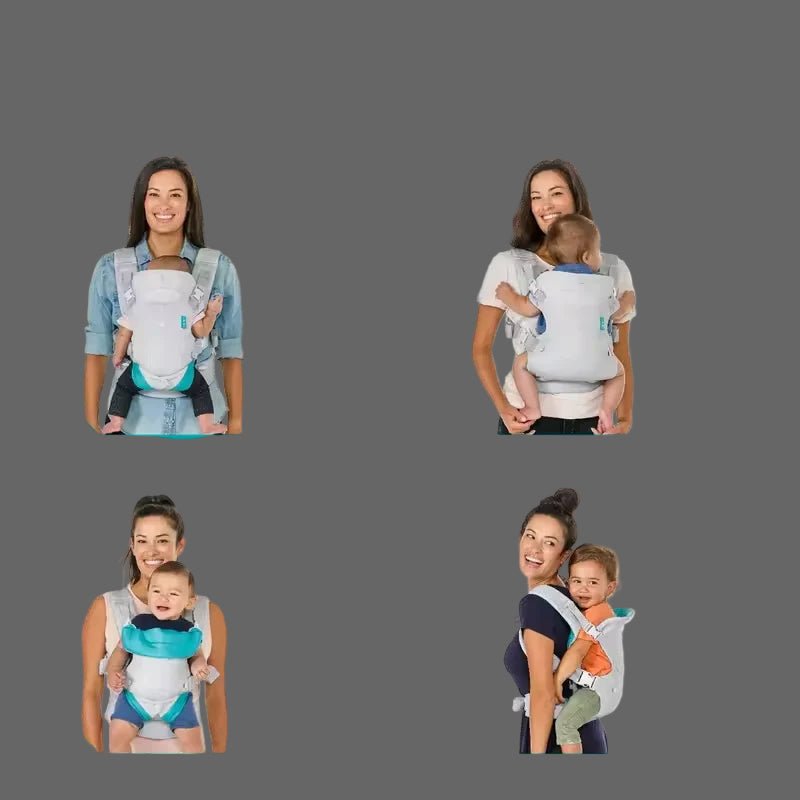 Porte-bébé ergonomique 4 en 1 – Protégez votre dos, gardez bébé tout contre vous en toute sécurité