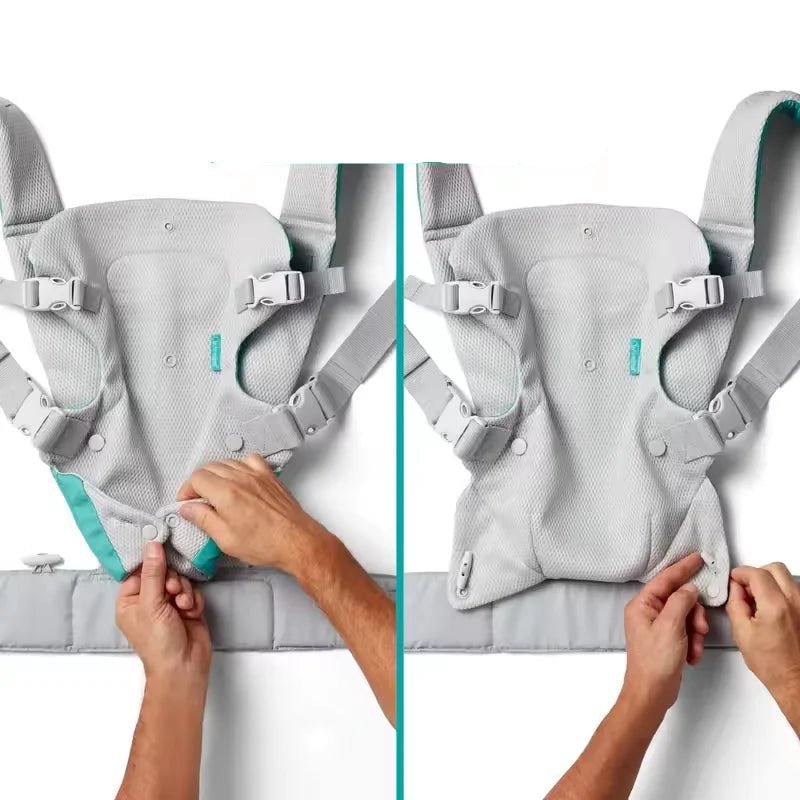 Porte-bébé ergonomique 4 en 1 – Protégez votre dos, gardez bébé tout contre vous en toute sécurité