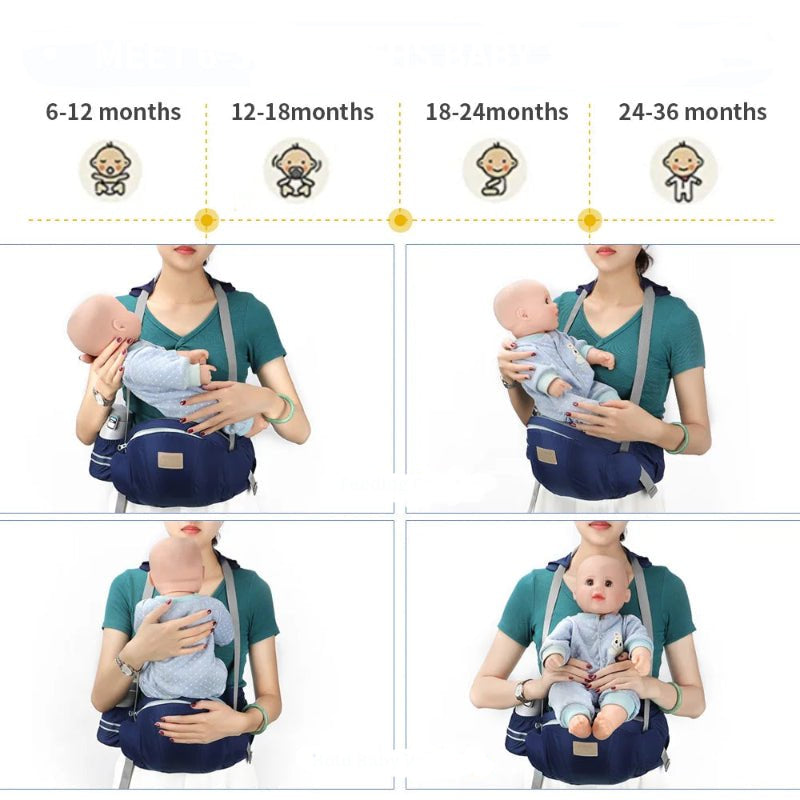 Porte-bébé de sécurité , siège de hanche réglable pour bébé, ceinture de maintien pour la taille, sac à dos, ceinture de hanche pour enfants, siège de hanche pour nourrissons