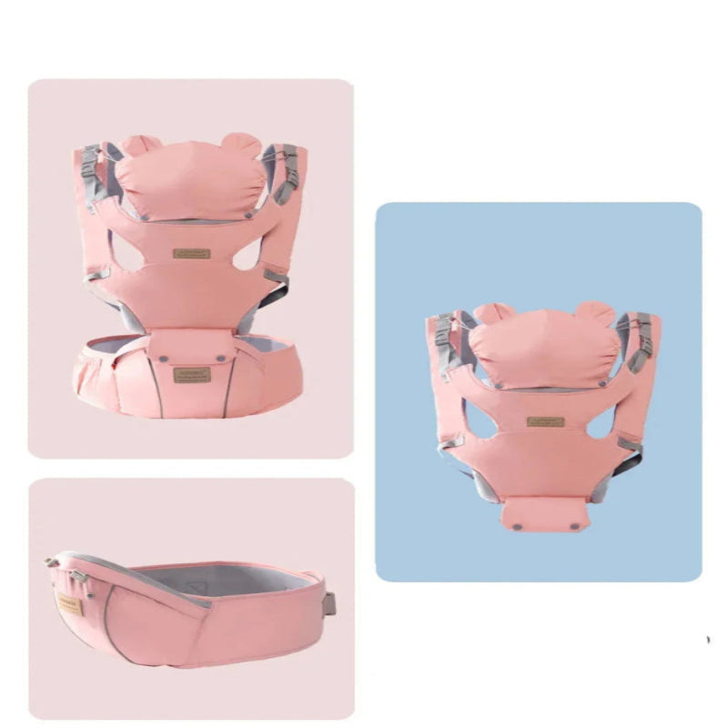 Porte-bébé ergonomique 6-en-1 avec assise hipseat